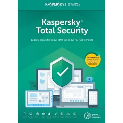 Kaspersky Total Security  Antivirus - 1 POSTE / 1AN